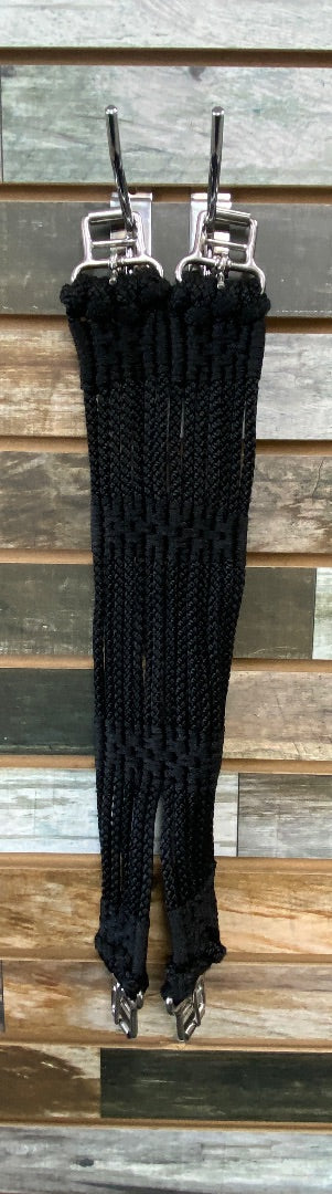 USED  Dressage Girth, Rope, Black 22" Black