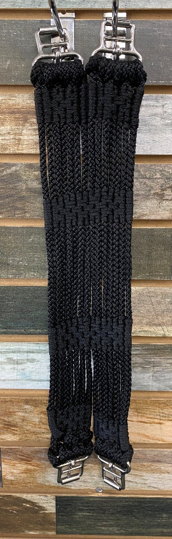 USED  Dressage Girth, Rope, Black 22" Black