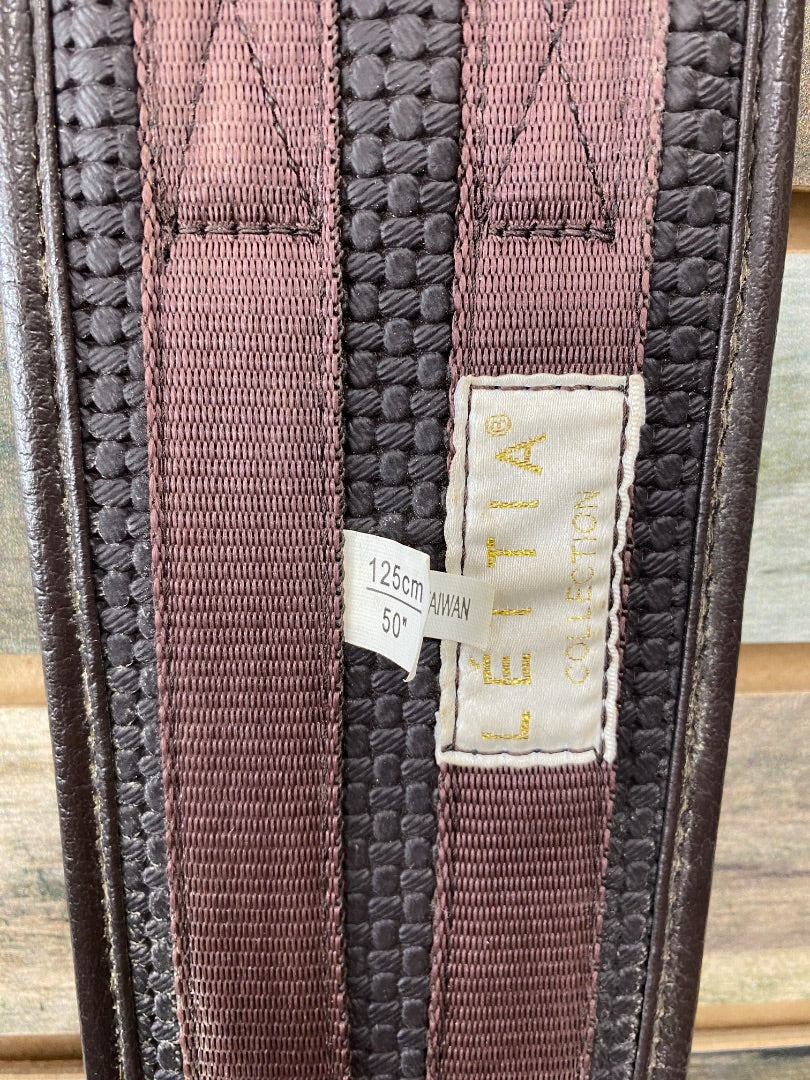 USED Lettia Brown English Dressage Girth 50" Brown