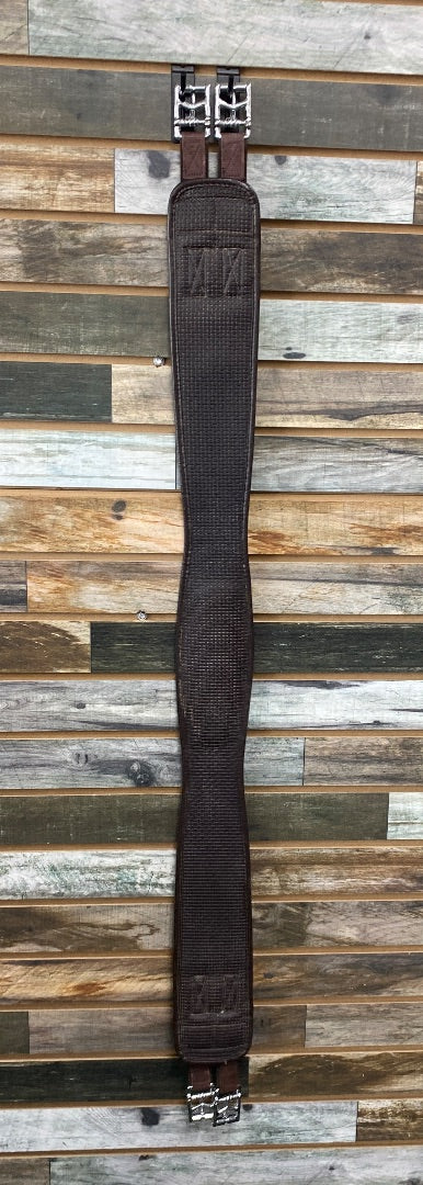 USED Lettia Brown English Dressage Girth 50" Brown