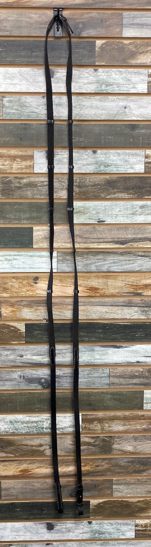 USED  Black Cotton Web Reins 60” Black