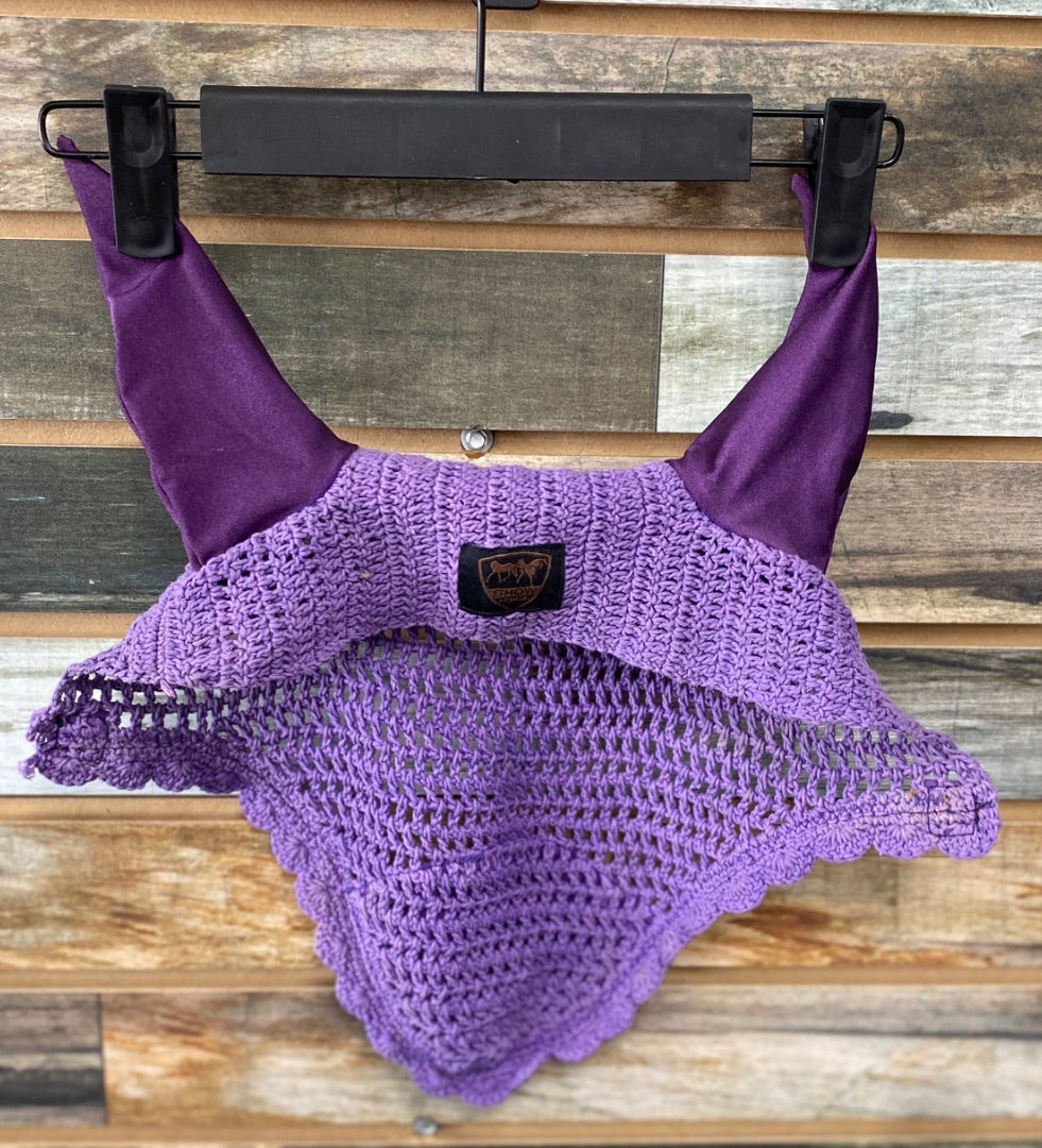 USED  Show Horse Bonnett Horse Purple