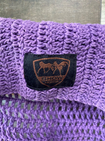 USED  Show Horse Bonnett Horse Purple