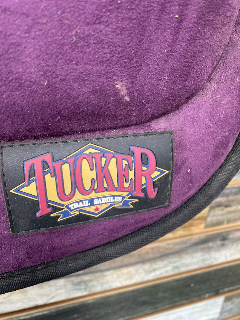 USED Tucker Contured Western Saddle Pad  Purple