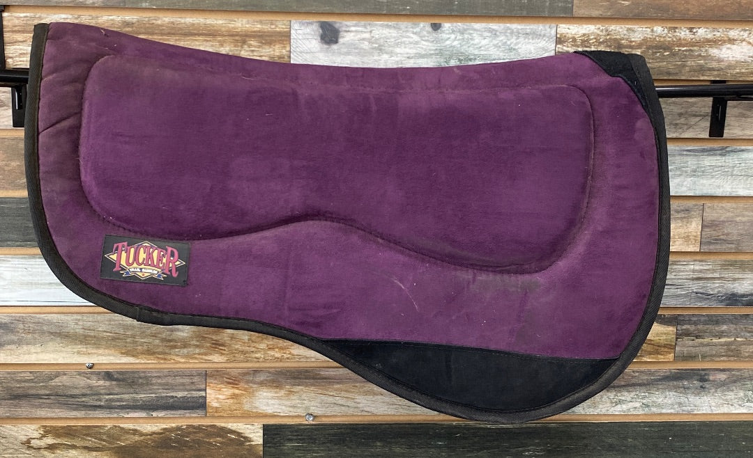 USED Tucker Contured Western Saddle Pad  Purple