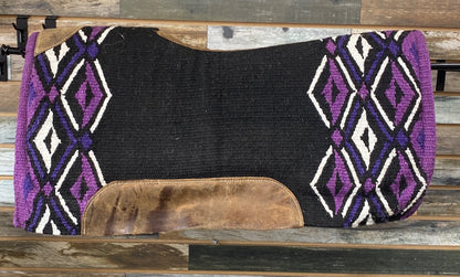 USED  Wool and Felt Saddle pad  Purple
