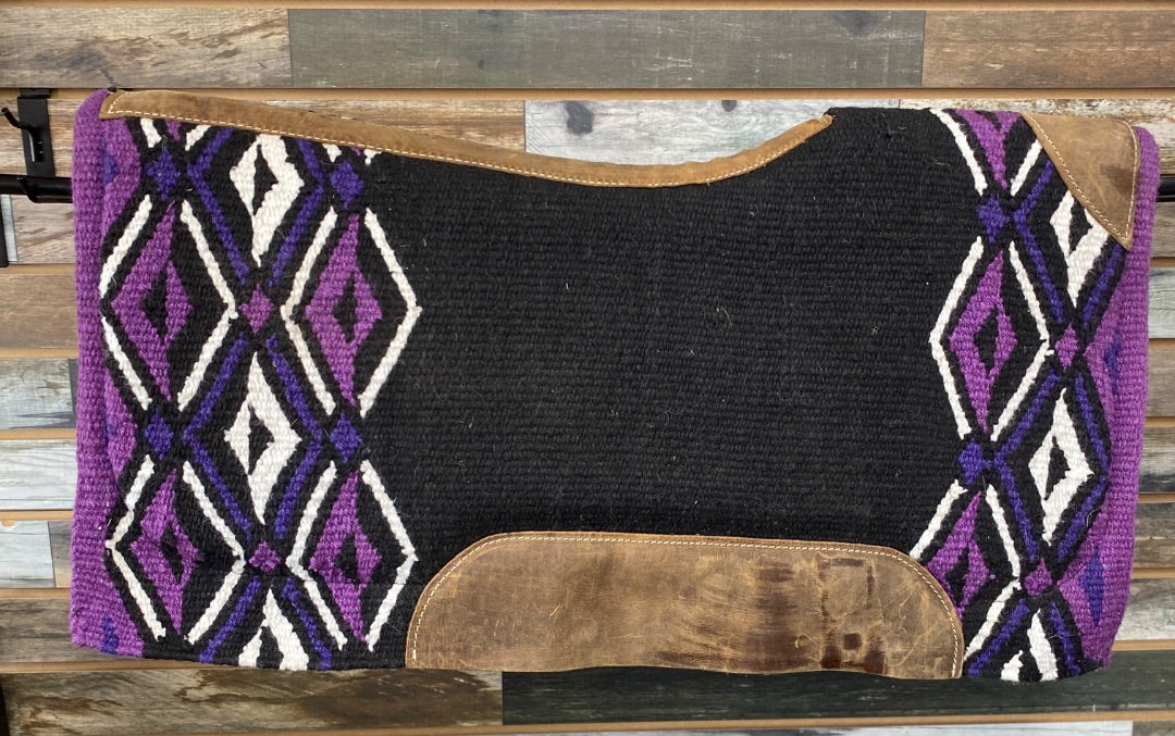 USED  Wool and Felt Saddle pad  Purple