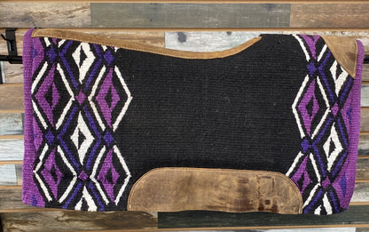 USED  Wool and Felt Saddle pad  Purple