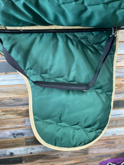 USED  English Saddle Carrying Case  Green