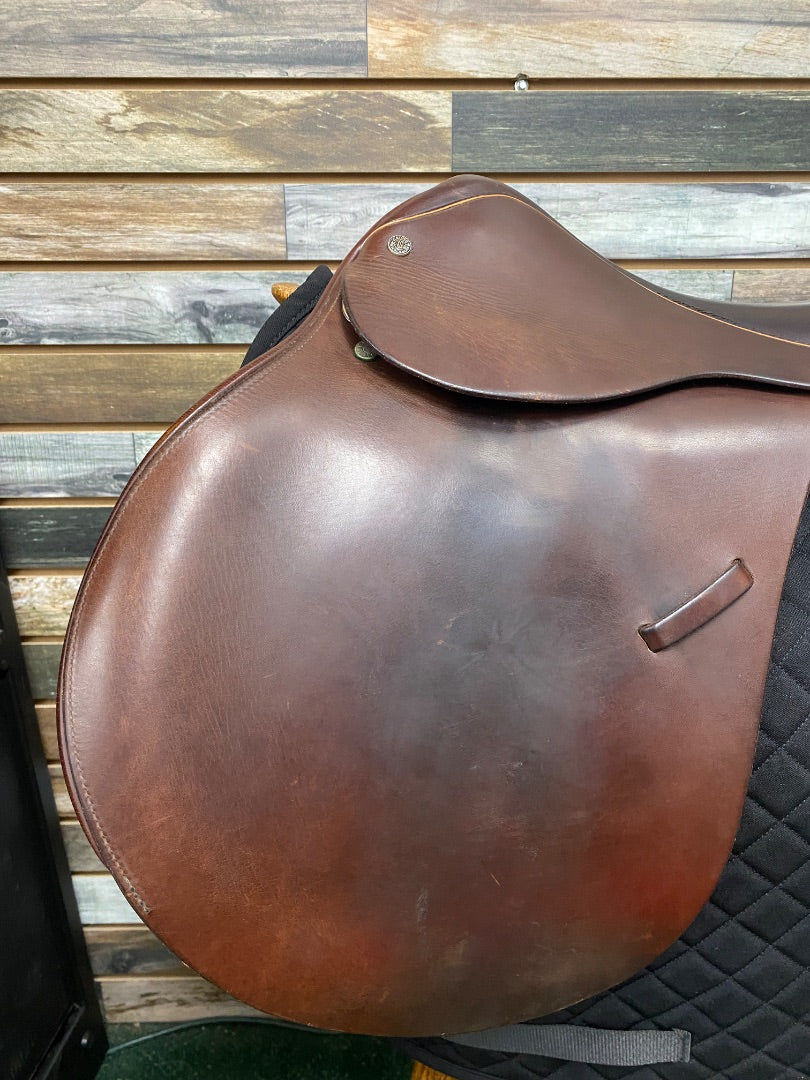 USED Crosby English AP Saddle 17” Brown