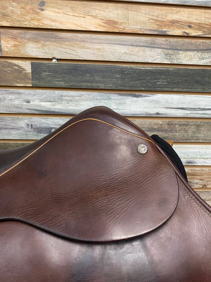 USED Crosby English AP Saddle 17” Brown