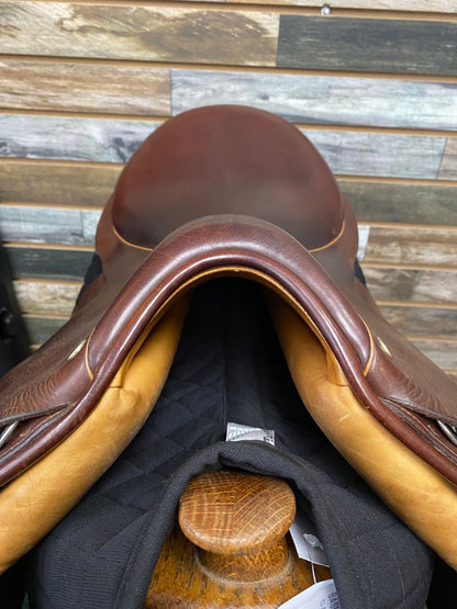 USED Crosby English AP Saddle 17” Brown