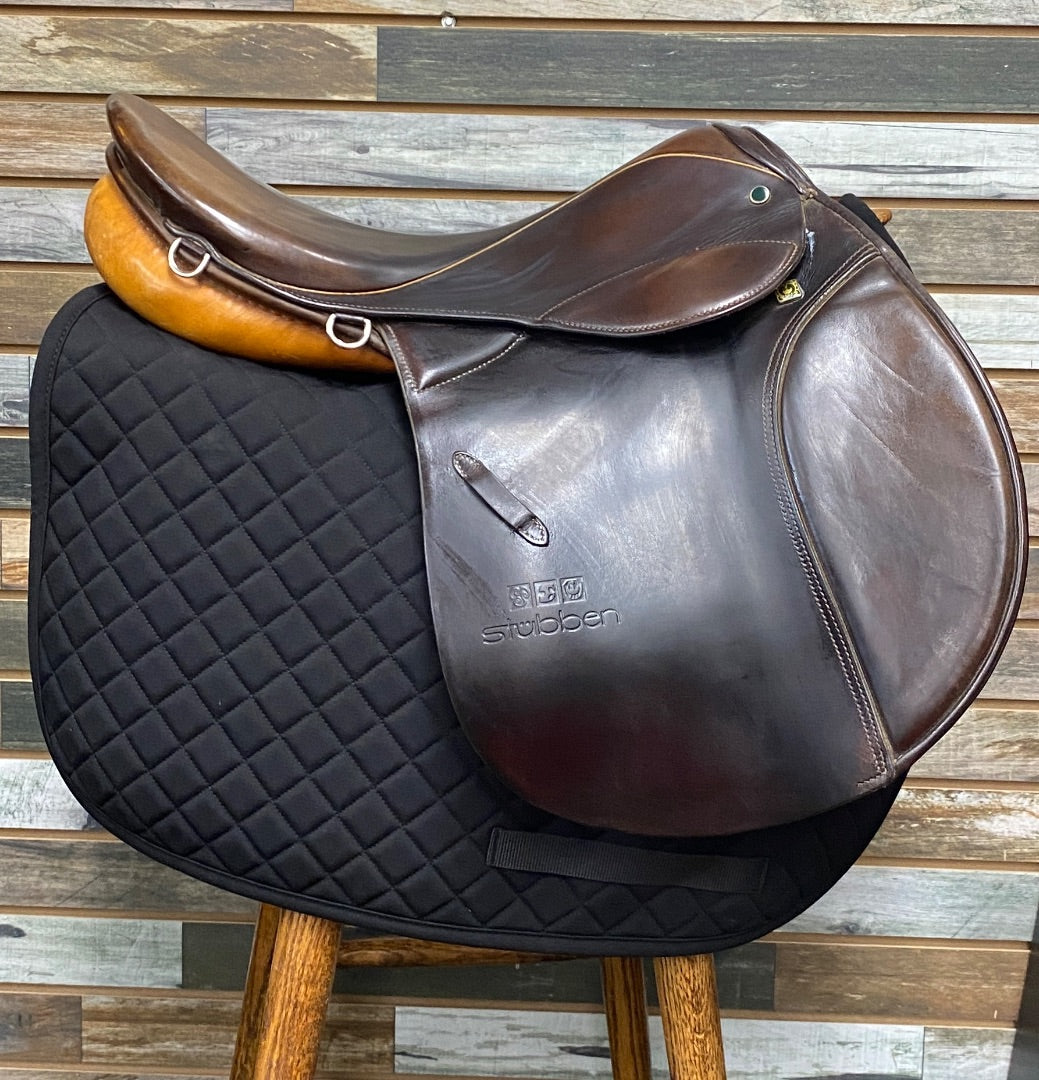 USED Stubben English AP Saddle 17.5" Brown