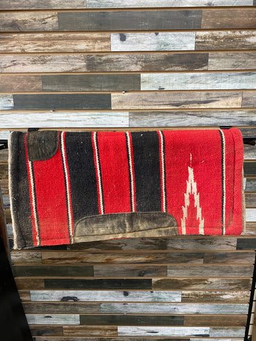 USED  Navajo Print Pad 30x31 Red/Black/Tan