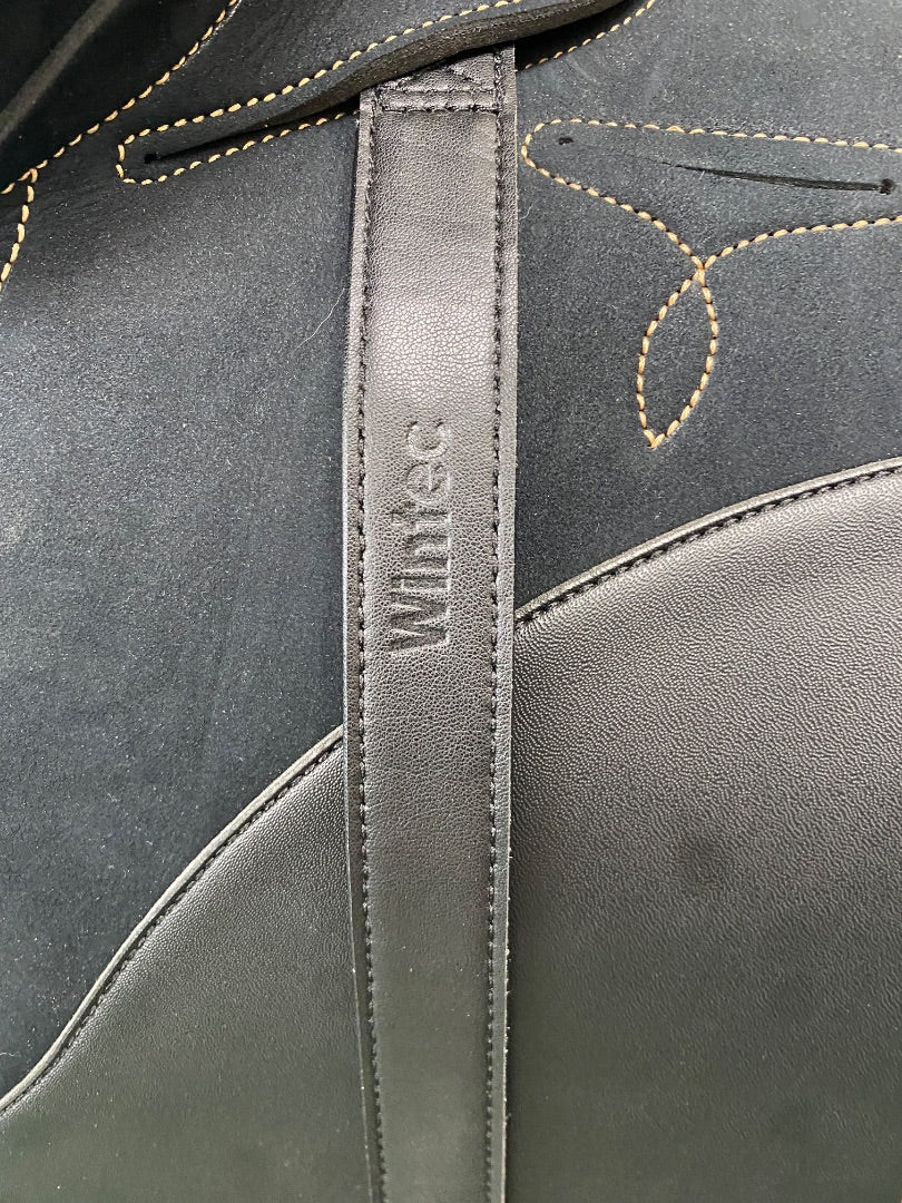 USED Wintec Australian Saddle 16" Black w/ Rosegold Stitching
