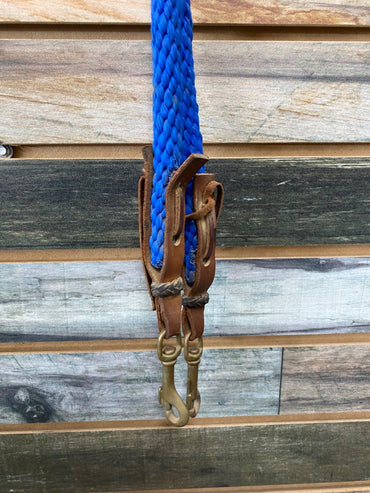 USED  Nylon Western Reins Pony Blue