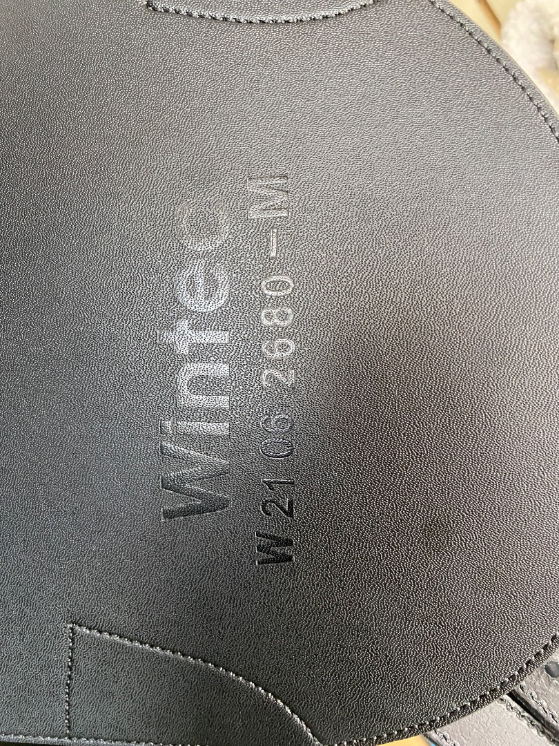 USED Wintec Australian Saddle 16" Black w/ Rosegold Stitching