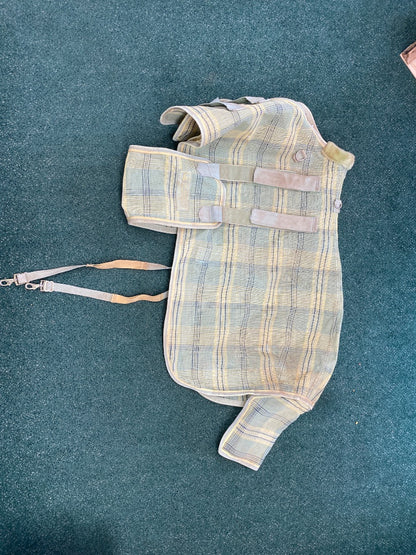USED Kensington Mini Sheet XL Mini Yellow/Green Plaid