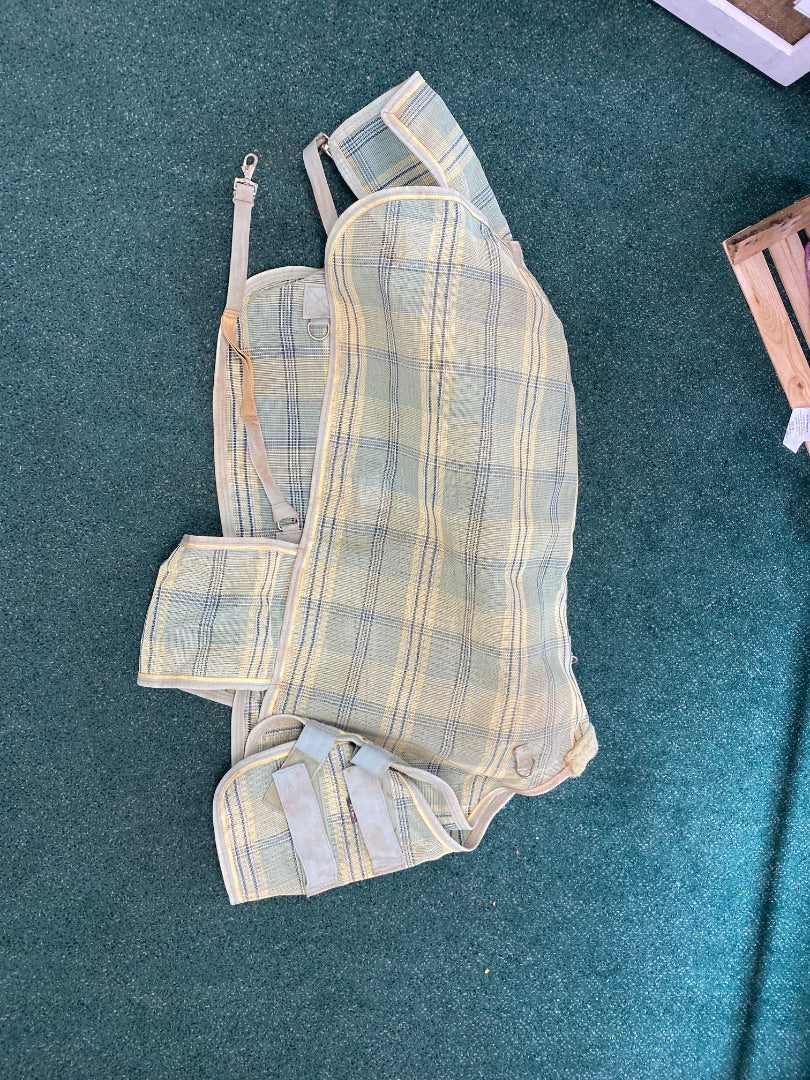 USED Kensington Mini Sheet XL Mini Yellow/Green Plaid