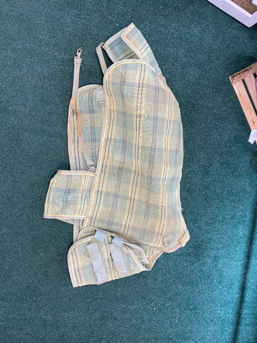 USED Kensington Mini Sheet XL Mini Yellow/Green Plaid