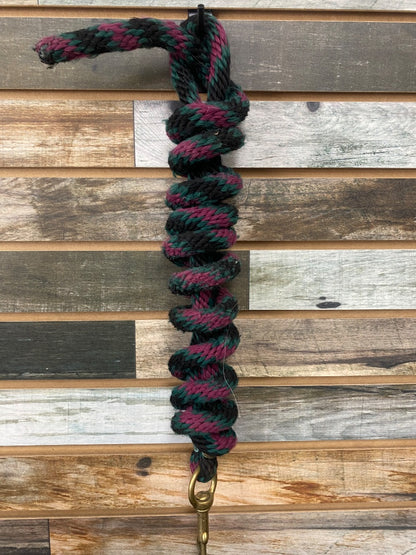 USED  Purple/Black/Green Lead Rope