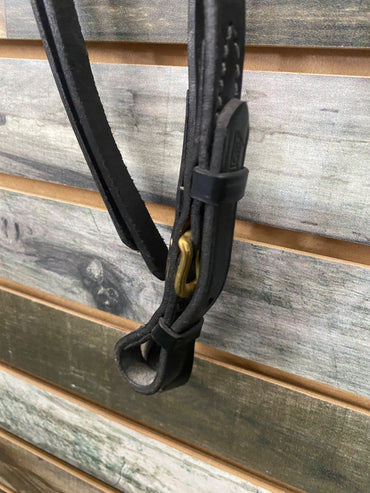 USED Tory Leather Leather Split Reins  Black