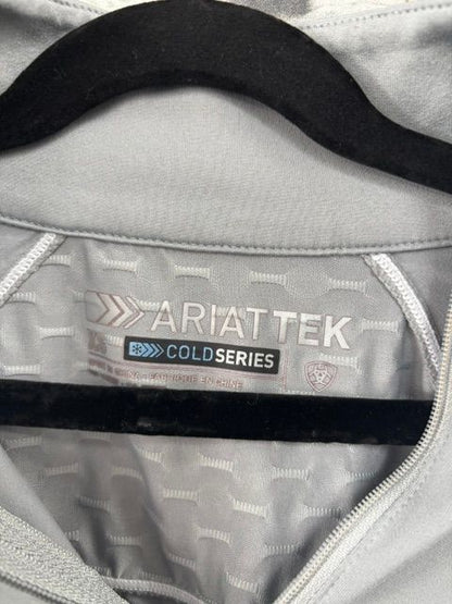 USED Ariat Long Sleeve Cold Series Quarter Zip XS Grey