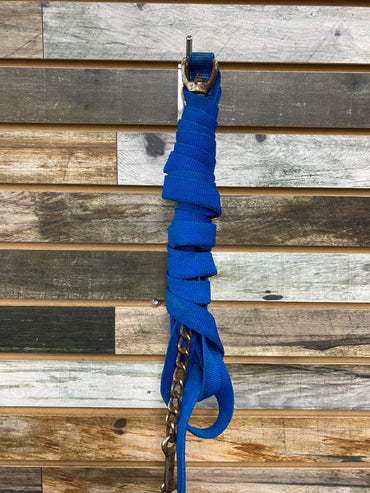 USED  Flat Lunge Line with Chain  Blue