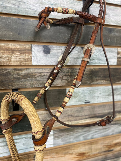USED  Bosal w/rawhide, dark oil  Dark Oil