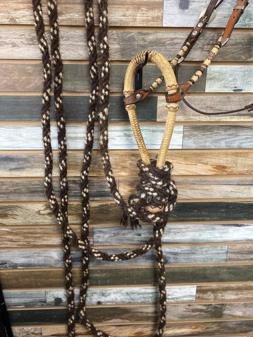 USED  Bosal w/rawhide, dark oil  Dark Oil