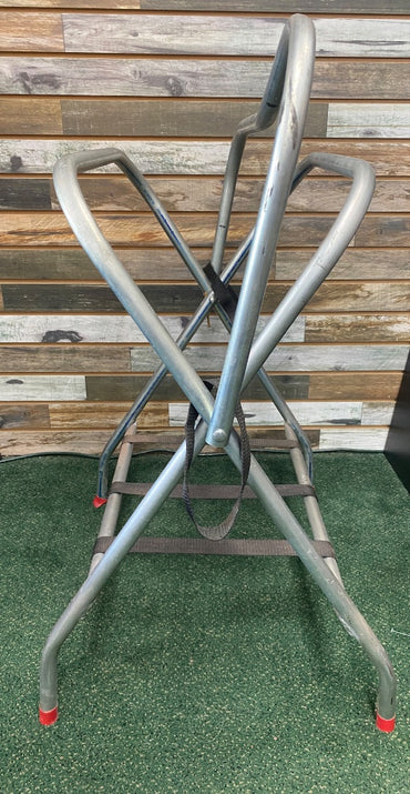 USED  Metal Saddle Stand  Silver