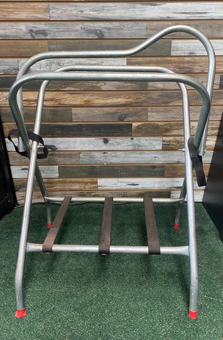 USED  Metal Saddle Stand  Silver