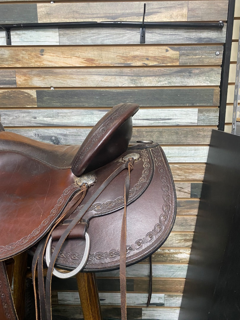 USED Circle Y Alpine Flex2 Trail Border Trail Saddle