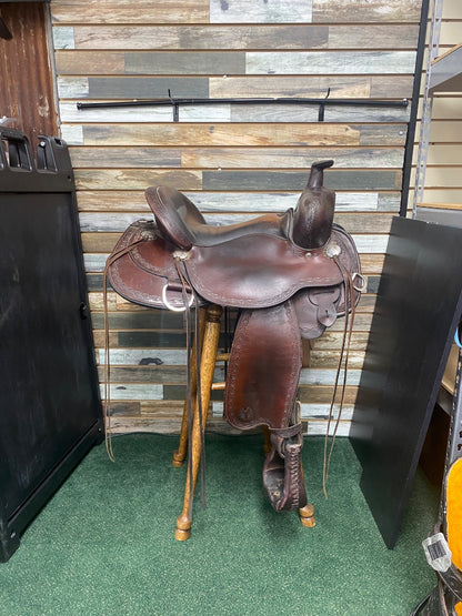 USED Circle Y Alpine Flex2 Trail Border Trail Saddle
