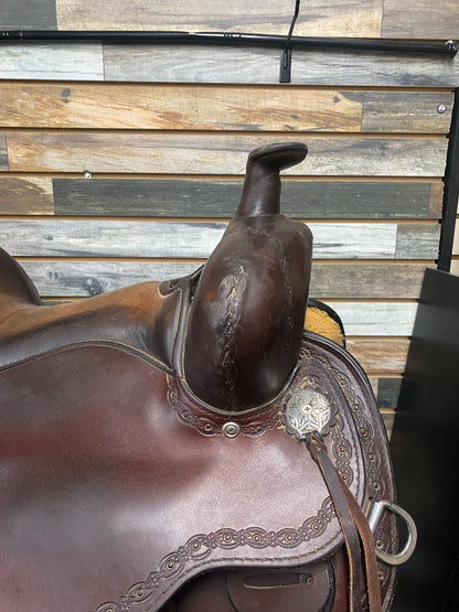 USED Circle Y Alpine Flex2 Trail Border Trail Saddle