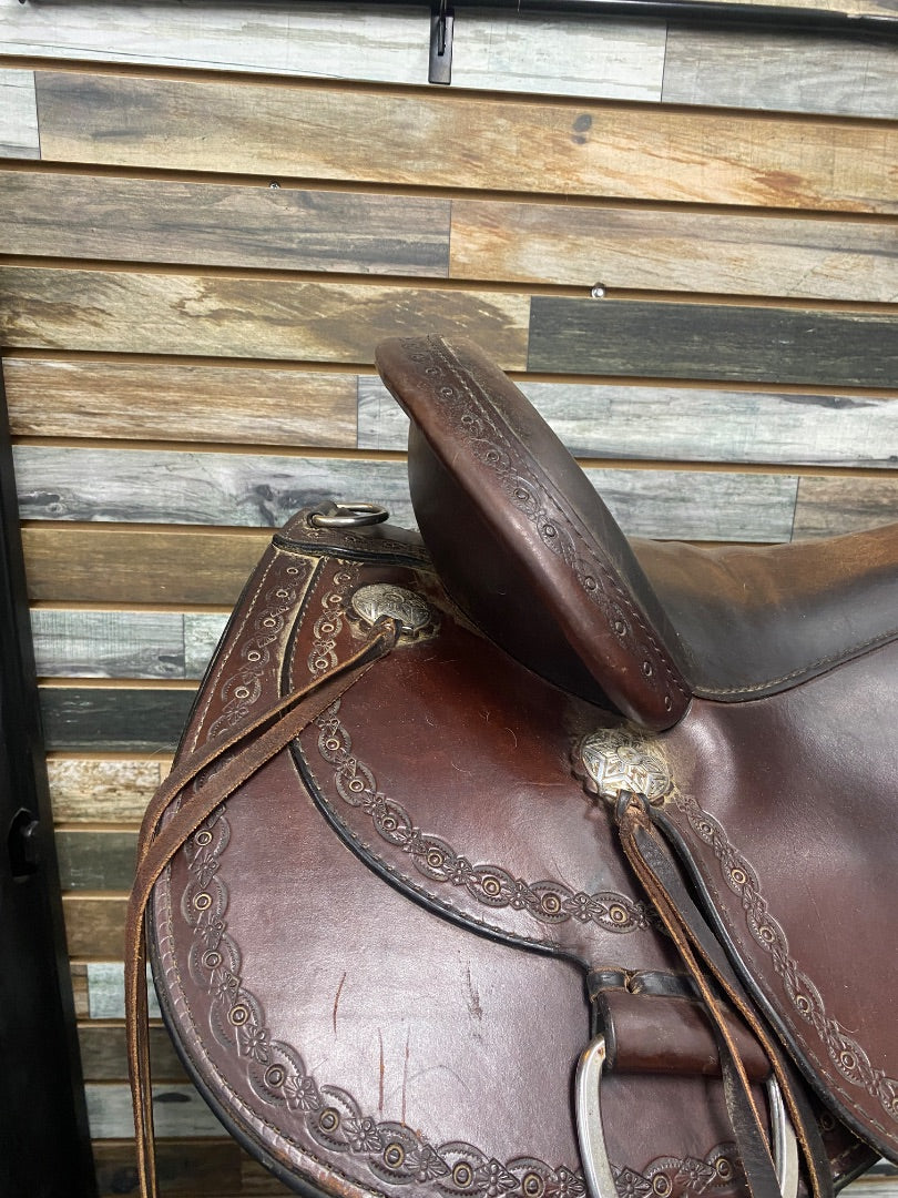 USED Circle Y Alpine Flex2 Trail Border Trail Saddle