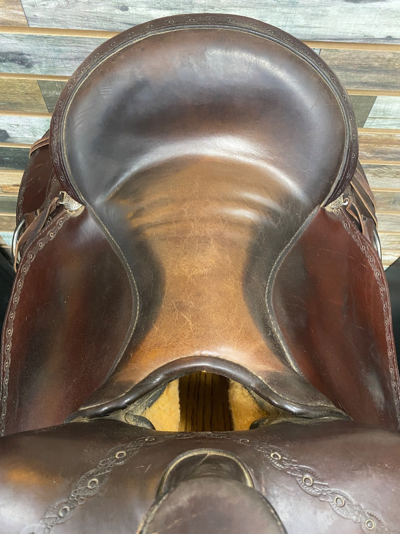 USED Circle Y Alpine Flex2 Trail Border Trail Saddle