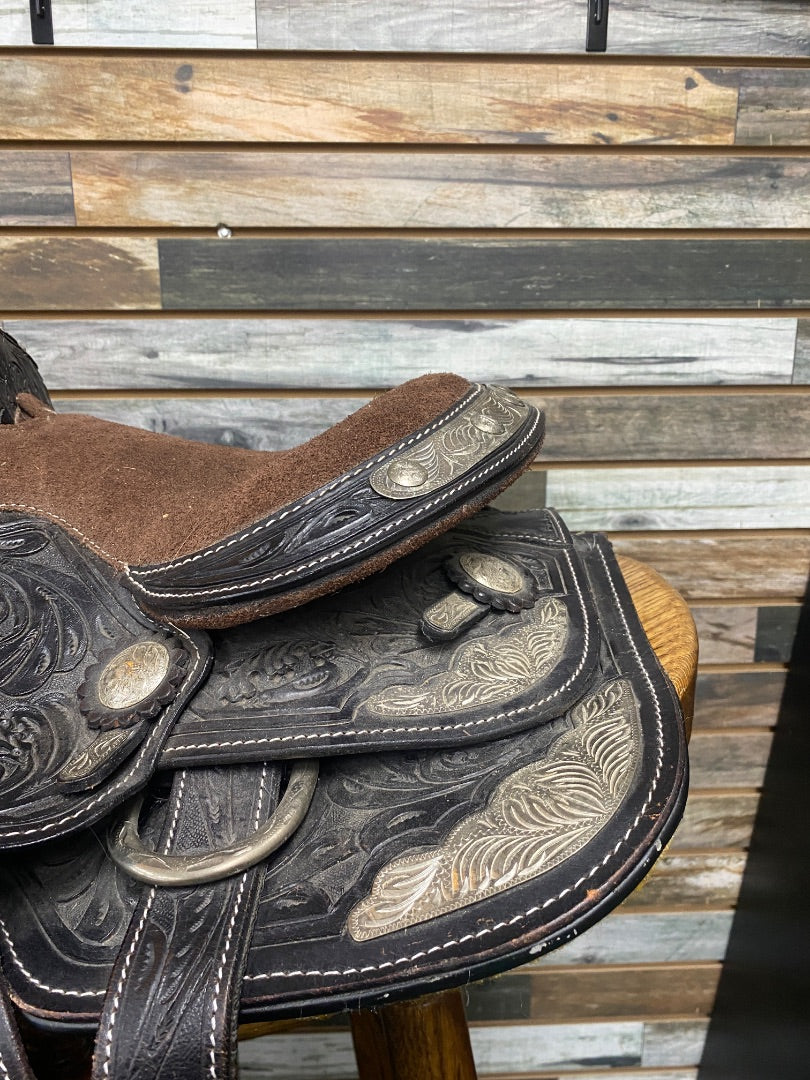 USED  Youth Show Saddle 10" Seat Black