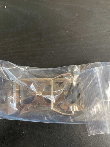 USED Ogilvy NWT English Belt Buckle 3in Silver