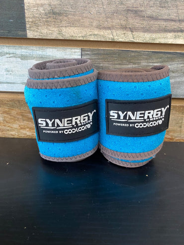 USED Synergy By Weaver Iceing Polo Wraps Horse Blue