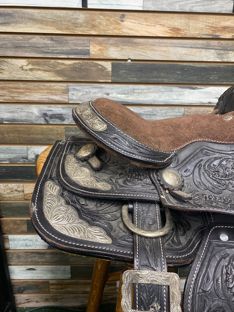 USED  Youth Show Saddle 10" Seat Black