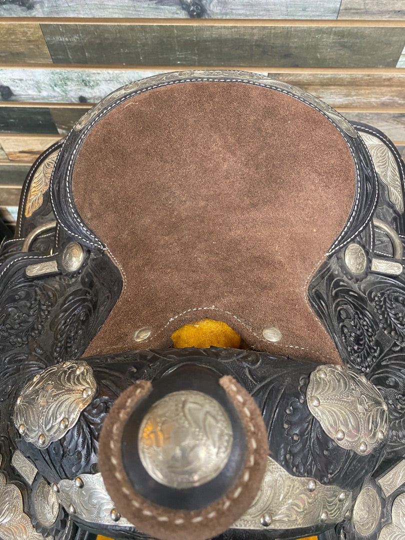 USED  Youth Show Saddle 10" Seat Black