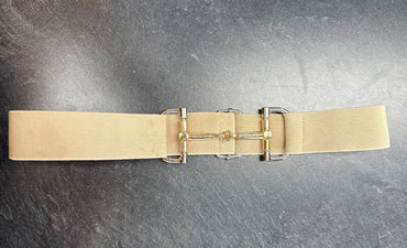 USED NWOT Free Ride Equestrian Champagne Bit Belt | ELASTIC, ADJUSTABLE