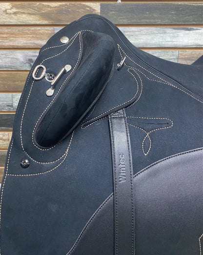 USED Wintec Australian Saddle 16" Black w/ Rosegold Stitching