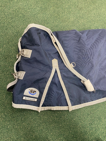 USED Smart Pak Rockin SP Turnout Blanket 78" Navy