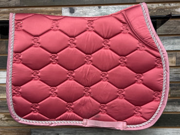 USED PS of Sweden Jump Saddle Pad in Berry Pink | HORSE, "Be bold, be brave, be you"