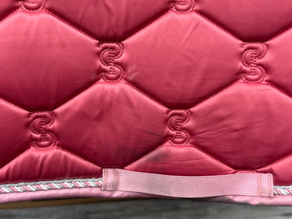 USED PS of Sweden Jump Saddle Pad in Berry Pink | HORSE, "Be bold, be brave, be you"