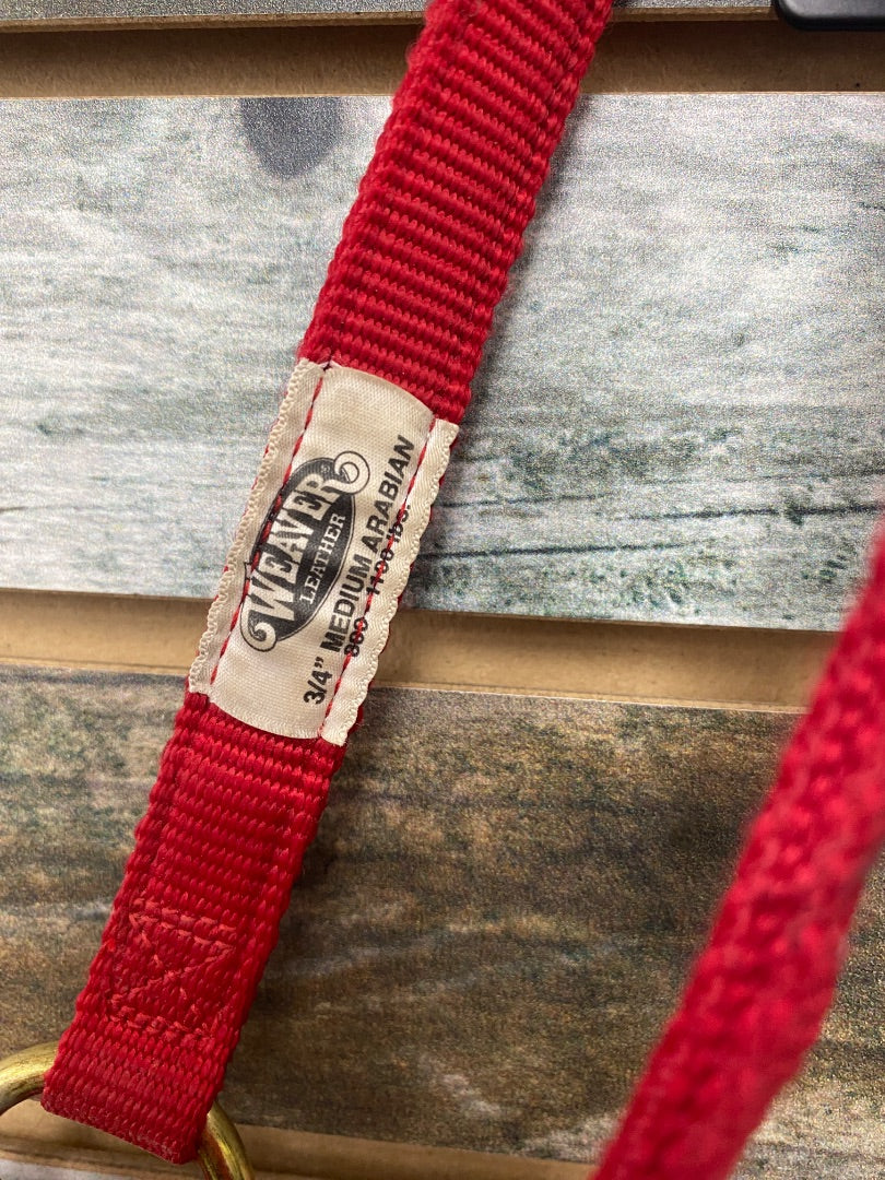 USED Weaver Nylon Halter Medium Red