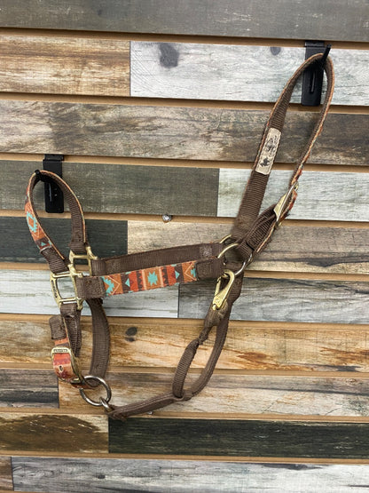 USED Weaver Nylon Halter Average Brown Aztec