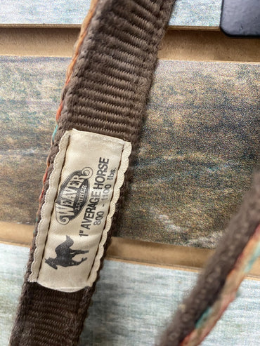 USED Weaver Nylon Halter Average Brown Aztec